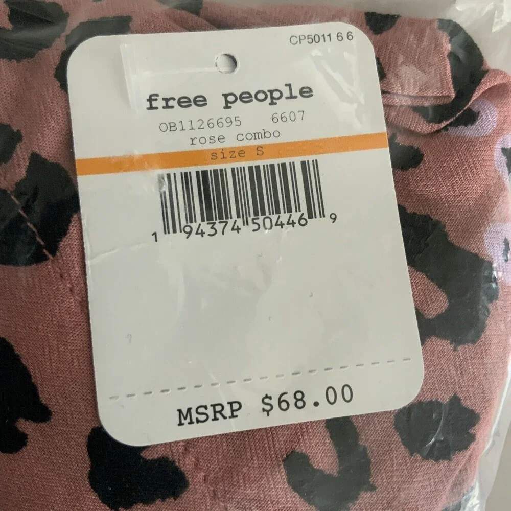 Free People Bodysuit Bare It All In Rose Combo S